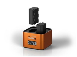 Hahnel Pro Cube 2 batterij lader voor 2 sony accu s